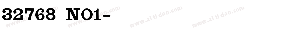 32768 NO1字体转换